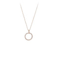 2023 New Full Diamond Ring Necklace Ladies Fashion Zircon Circle Geometric Collarbone Chain Collar Manufacturers Wholesale