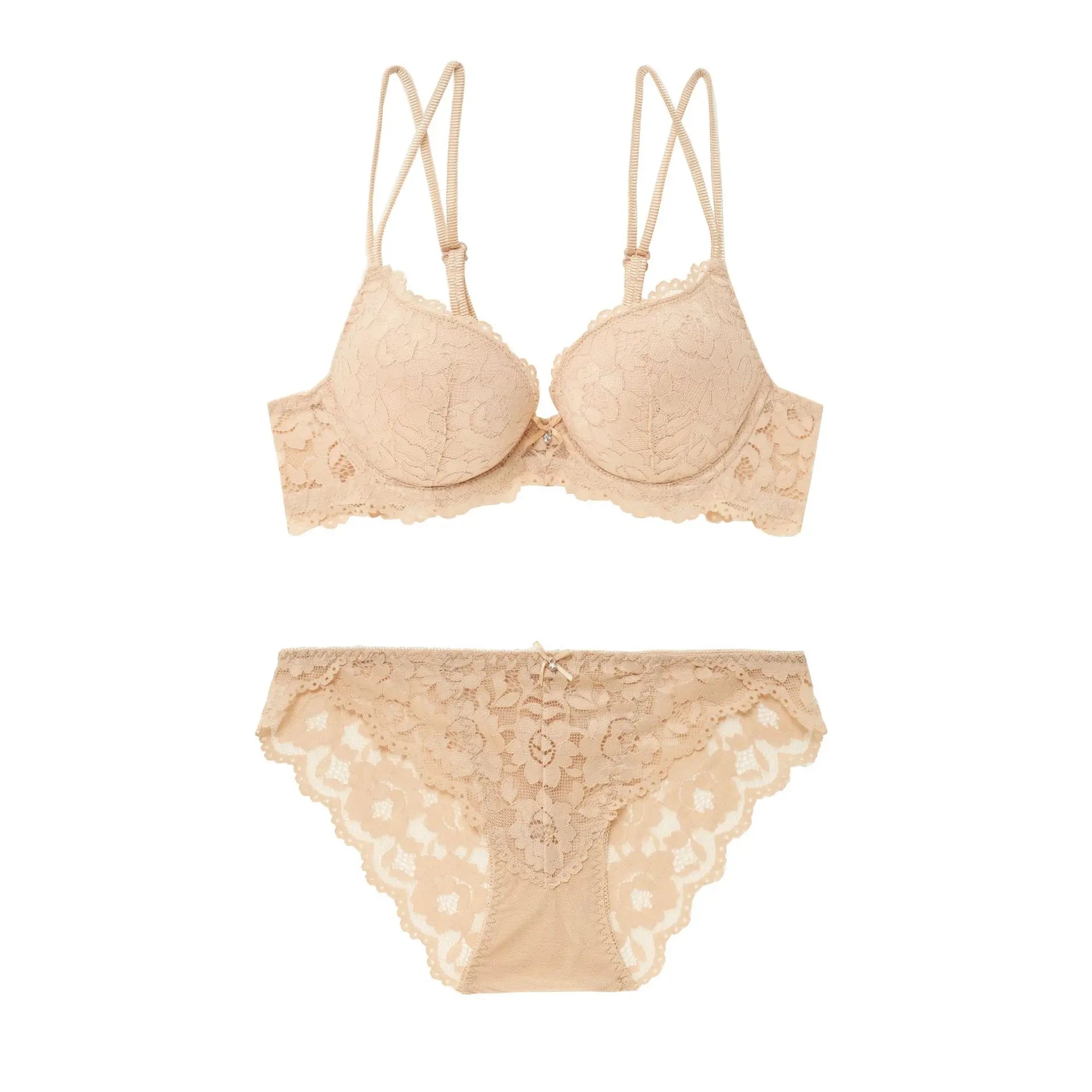 Discount High Quality Women's Sexy Lingerie Comfortable Casual Fabric Push-up Bra With Lace Decoration Chic Sexy Gathered Style