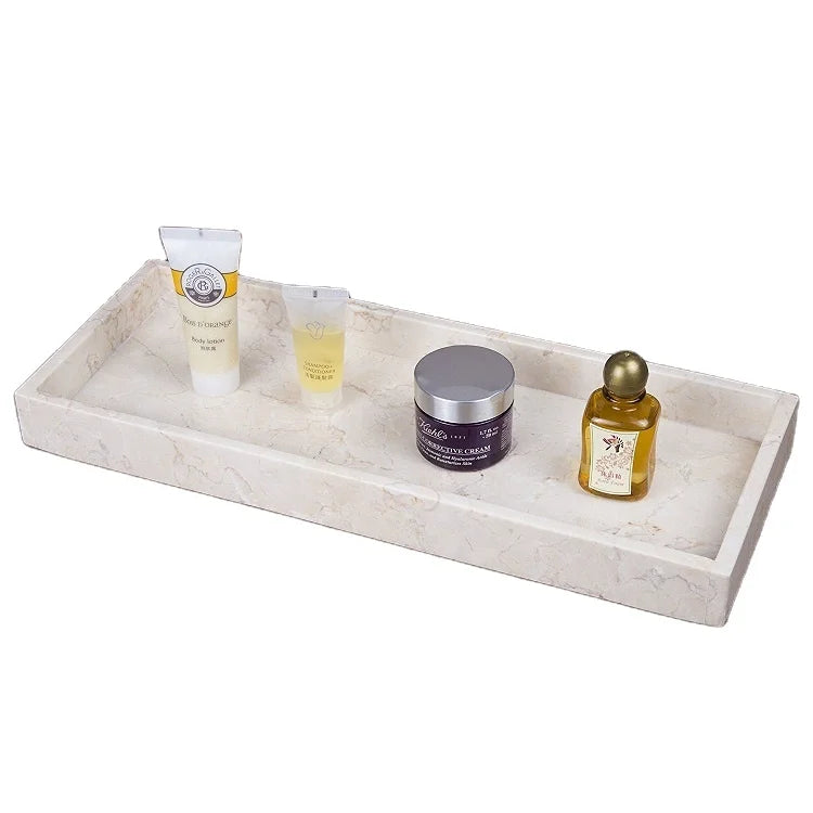Luxury Hotel Resin White Serving Coffee Tray