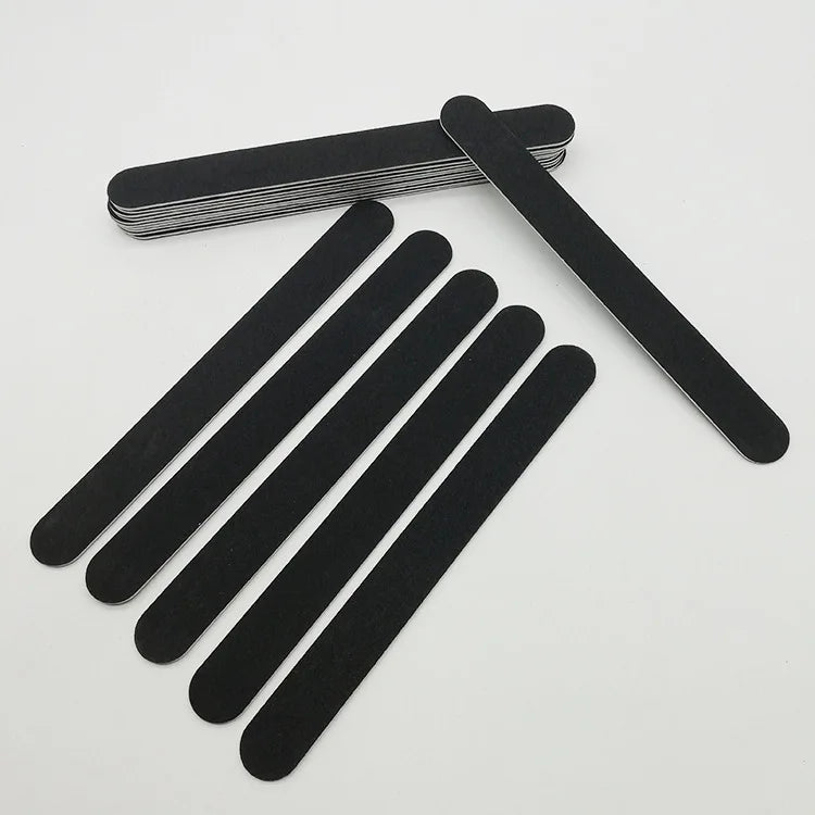 BIN Hot Selling Professional Black White Manicure Wooden Nail File 100 180
