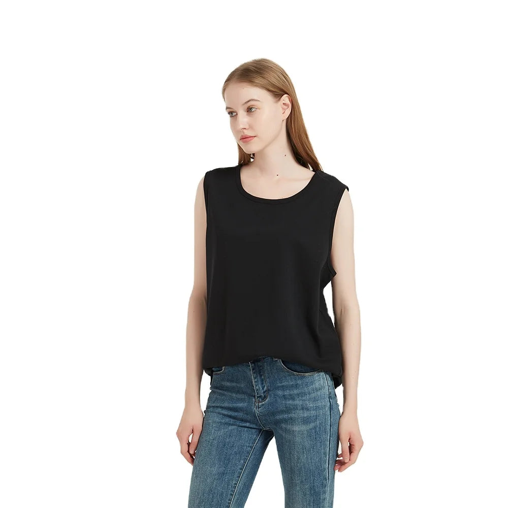 UrGarding Unisex Emf Resistant Clothing 42% Silverfiber Tank Top Maternity Radiation Proof Clothes to Protect From 5g