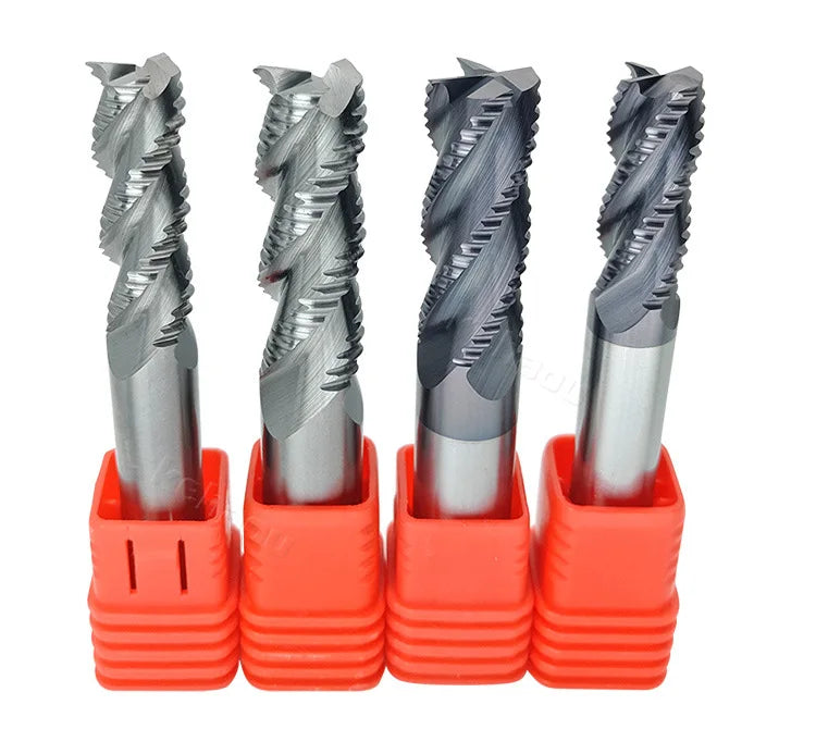 Cnc Carbide Cutters 4 Flutes Roughing End Mill Tools Cnc Cut Bit Solid Carbide End Mill