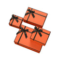 Manufacturer Wholesale 2mm Thick Luxury Quilted Blackcardboard Gift Hat Box Custom Made Small Paper Gift Box Bow Logo Packaging