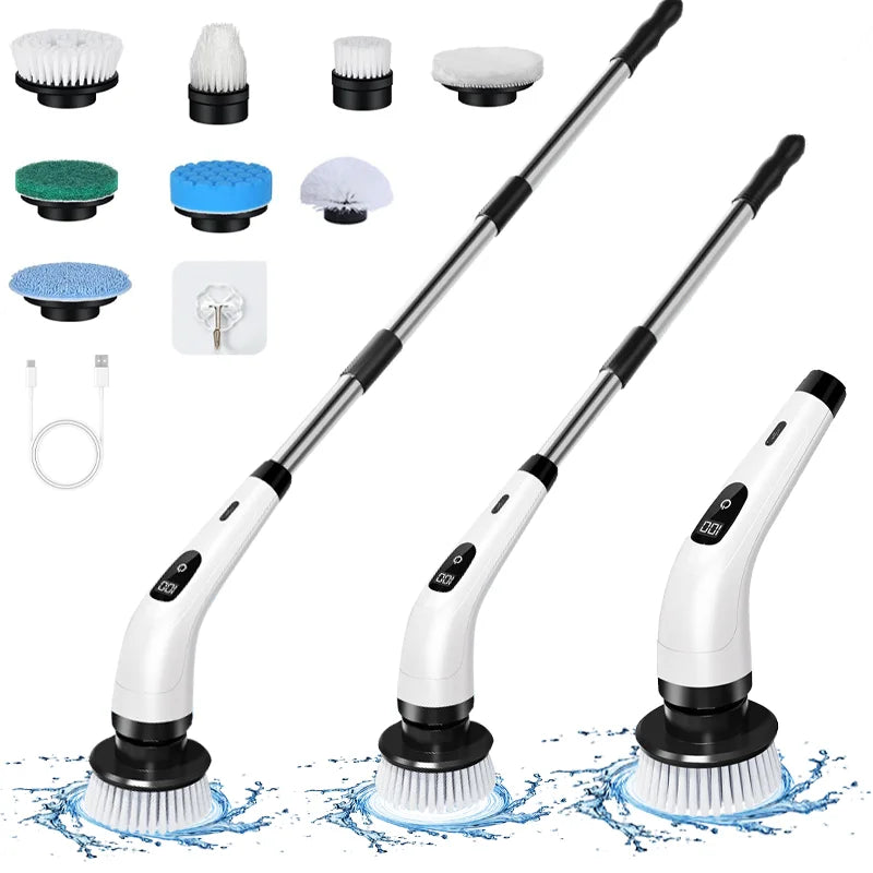 New 9-1 Household Electric Cleaning Brush Floor Charging Wireless Cordless Rotary Brush