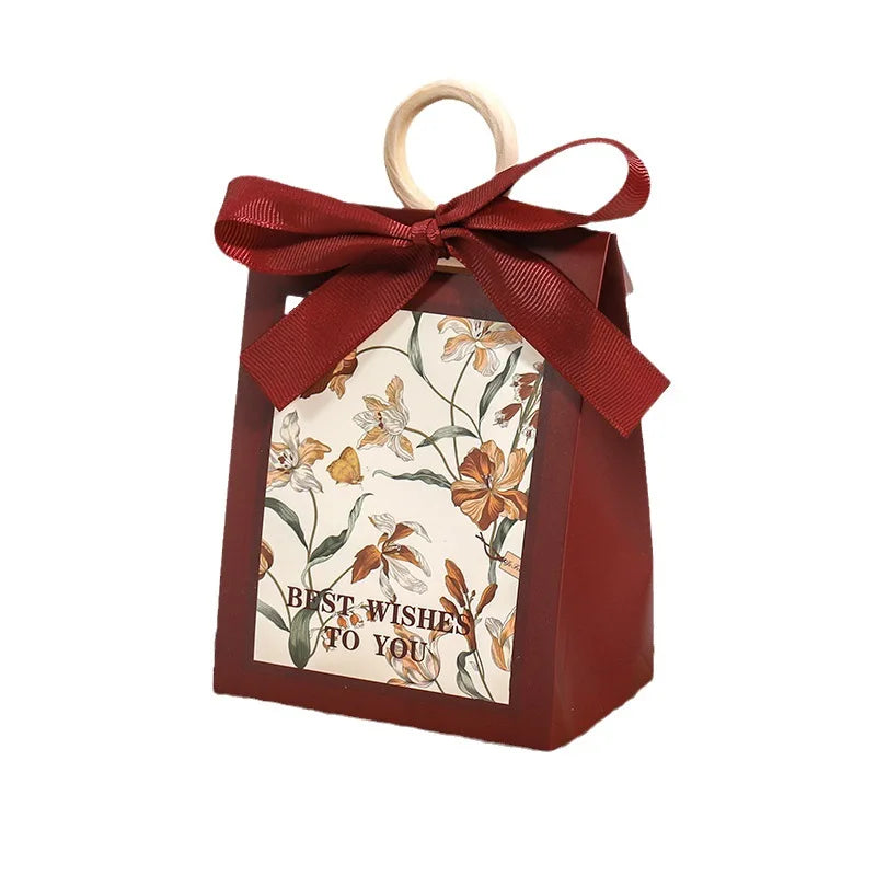 Luxury Logo Handmade Art Paper Gift Bag with Screen Printing Customizable Size & Color for Craft & Candle Use