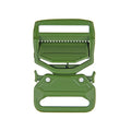 Heavy Duty Black Zinc Alloy Belt Buckle Quick Release Tactical Lock Plug for Outdoor Backpack & Multipurpose Use