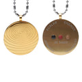 Ebuty Manufacturer's Classic Gold Plated Quantum Energy Pendant Children's Lava Stone Stainless Steel Negative Ions for Health