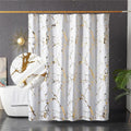 72x72 Inches Black Gold Marble Shower Curtains Glitter Unique Foil Printed Water Proof Washable Fabric Bathroom Shower Curtain
