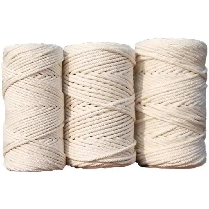 Rope Cord Braided Twisted Macrame Cotton Factory Price 3mm-30mm Color White Multi Purpose 100% Cotton Cotton Rope