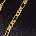 Normal Quality Fashion 4mm Figaro Chain Choker Necklace With Imitation Gold Plating 16 Inches to 20 Inches