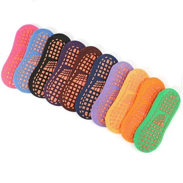 Kids Adults Anti-Slip Sock Trampoline  Breathable Short Socks Elasticity Sport Boy Girl Outside Trampoline  Socks