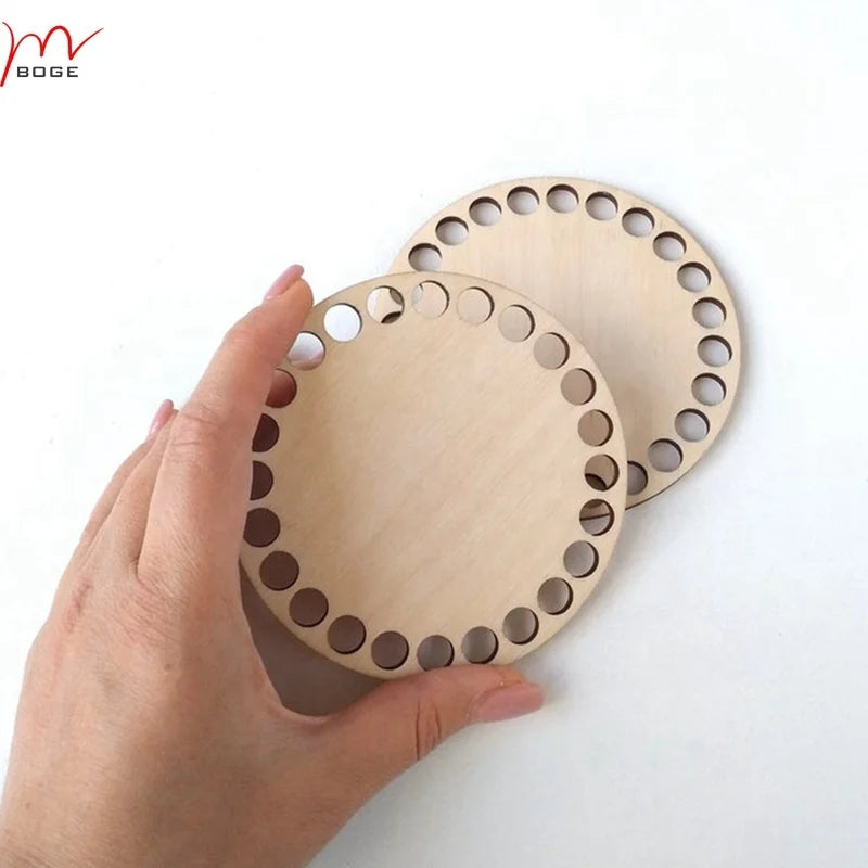 LASER CUT  Round Wooden Base 4 InPlywood Bottoms Wooden Bottoms for Crochet Baskets