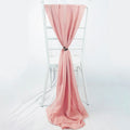 Wholesale Custom Color Chiffon Ruffle Wedding Chair Sash for Hotel Banquet Chair Back Decoration Factory Price Fancy Romantic