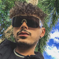 Y2K Men Fashion Luxury Black Gold Polarized Sunglasses Wholesale Half Rim Oversized Sun Shades Men Custom Sunglasses