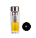 Tea Bottle Smart LED Temperature Display High Borosilicate Glass Water Bottle