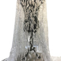 Novel Design Sequined Mesh Embroidery Lace Handmade Crystal Heavy Beaded Tulle Lace Fabric for Wedding Dress