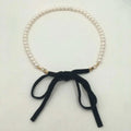 8-9 Inch Perfect Round Freshwater Pearl Choker Necklace for Women 16-22 Inch Knotted Beads with Butterfly Knots CLASP
