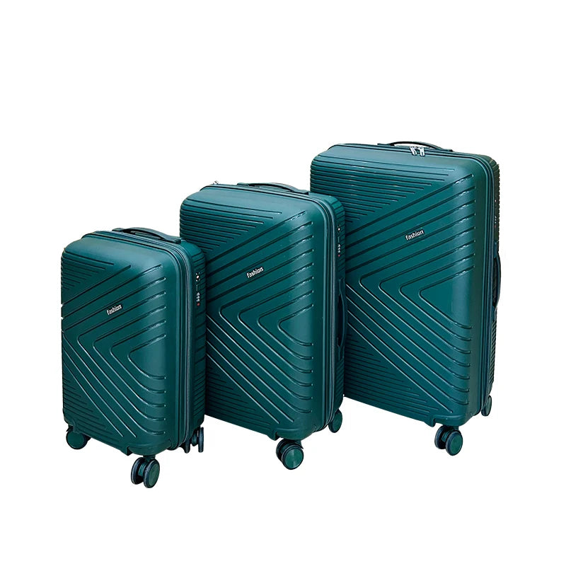 Marksman Durable PP Luggage Set Waterproof Spinner with 4 Wheels and TSA Lock Durable and Stylish