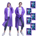 Custom Logo Package Portable Violet Rain Wear Hiking Reusable Raincoat Rain Poncho Rain Coat Waterproof MegaBDM