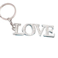 Wholesale Creative Metal Keychain English Letter LOVE Diamond Keychain Custom Fashion Keychain