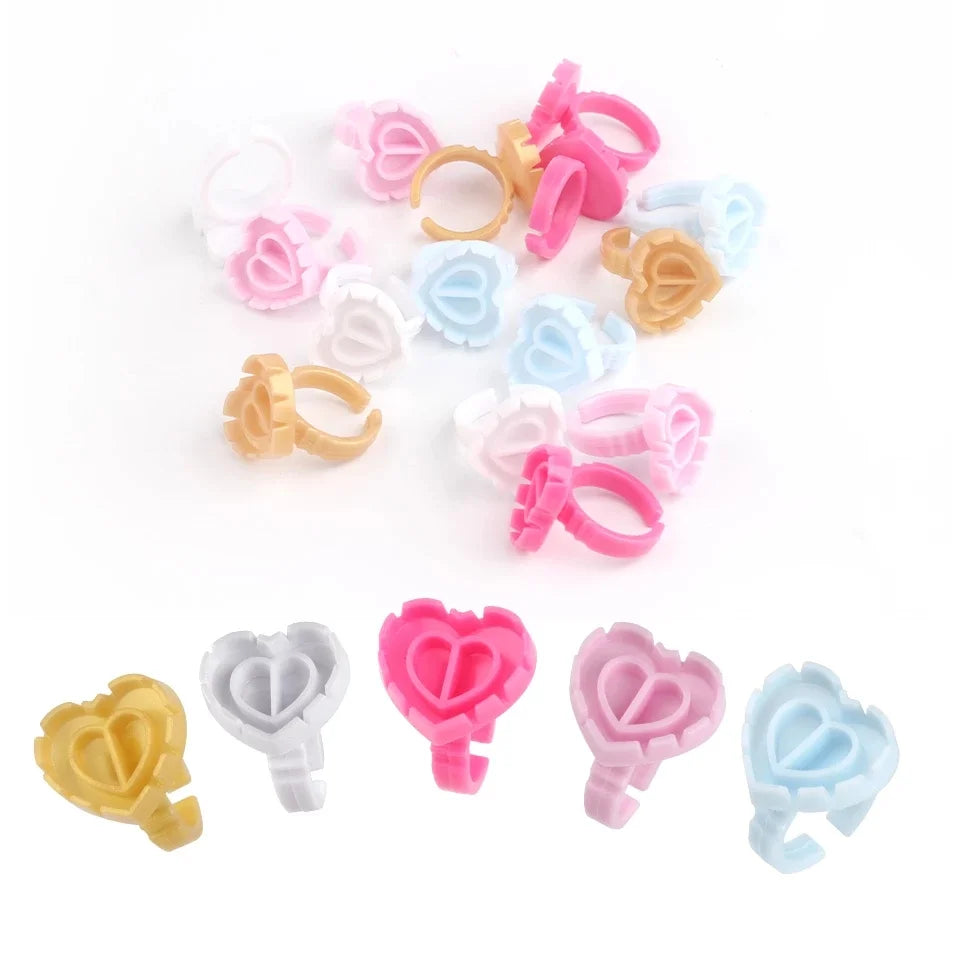 Wholesale Disposable Holder Lash Extension Glue Rings Cups Grafting Lash Glue Rings Glue holder