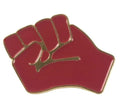 Custom Red Raised Fist of Solidarity Pins Badges Brooches Enamel Lapel Pin Backpack Bag Accessories for Women Girls