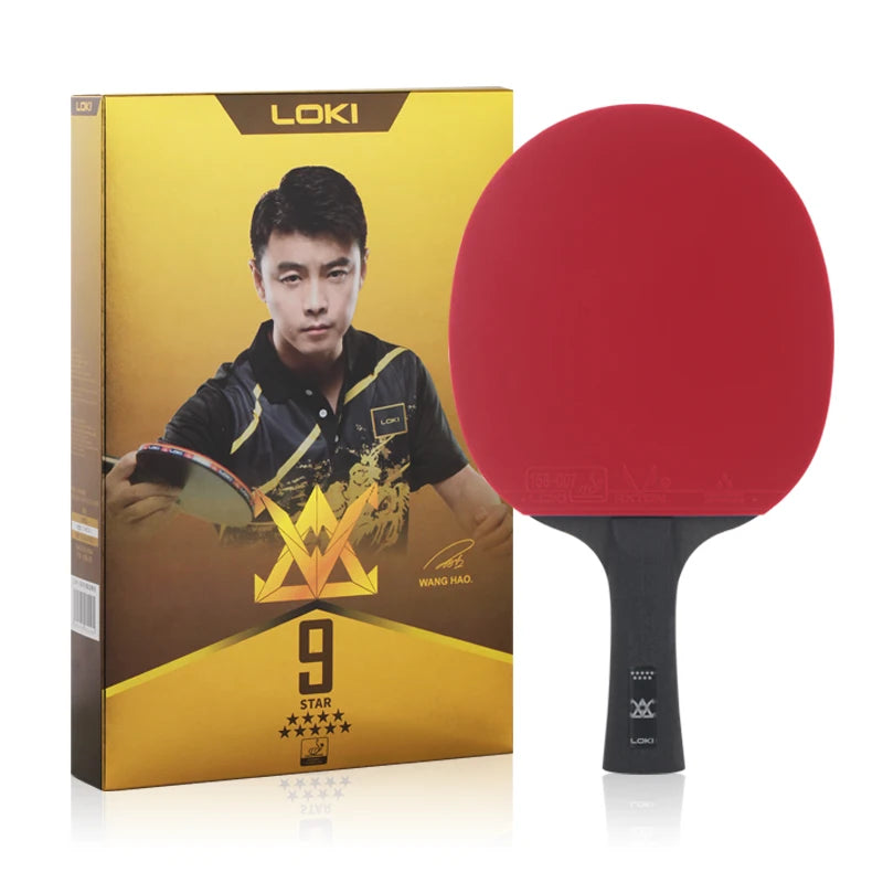 LOKI E Series 9star High Sticky Rubber Professional Table Tennis Paddle Ping Pong Rackets