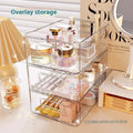 Transparent Acrylic Desktop Storage Box PP Plastic Sundry Basket for Snacks Skin Care Products Table Cosmetics Shelf Pantry