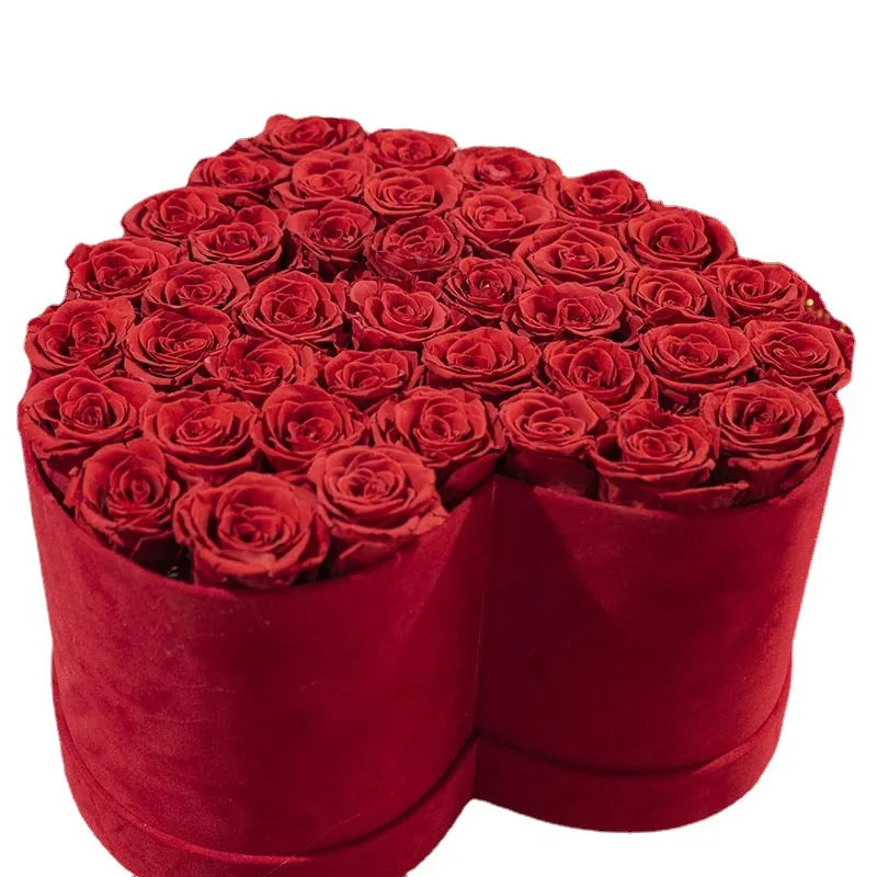 2026 Long-lasting Eternal Preserved Flower Valentine's Day Mother's Day Graduation Square Box Colorful Beauty Real Dried