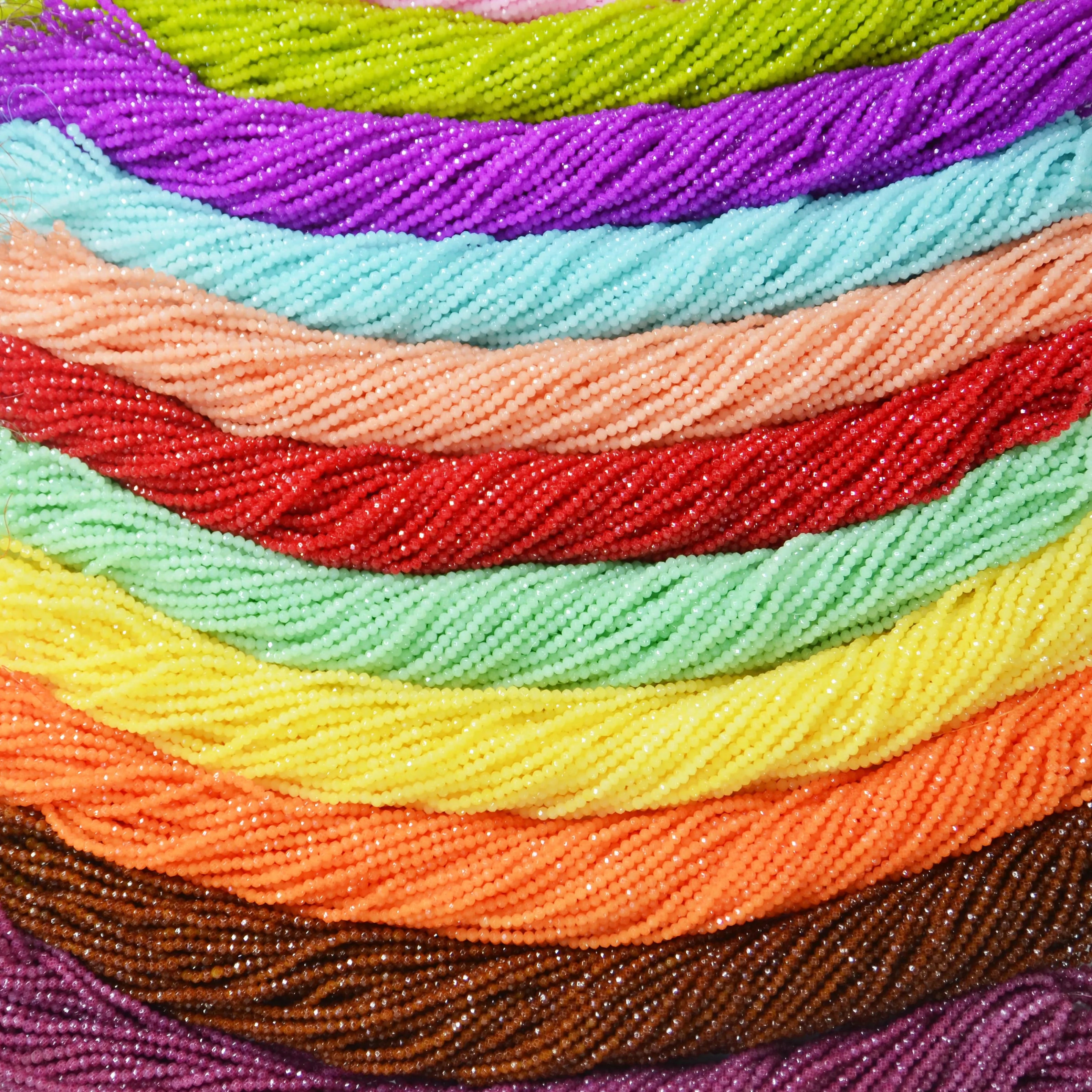 JC Crystal 4mm New Colors pink Ruby Red Jade Rondelle Beads Customized Colors Crystal Faceted Rondelle Beads