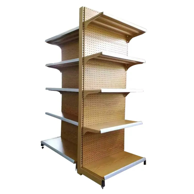 Heavy Duty Single-Sided Supermarket Rack Custom Factory Design for Grocery Store Abarrotes Estantes Para Tienda De Abarrotes