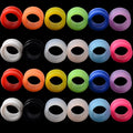 110pcs/Set Mixed 3mm-20mm Silicone Flexible Double Flared Hollow Ear Tunnel Plugs Gauge Black Red Blue Orange Wedding Gift