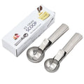Portable Stainless Steel Ice Cream Scoop with Trigger Release Metal Fruit Ice Cream Scoop Spoon for Yogurt