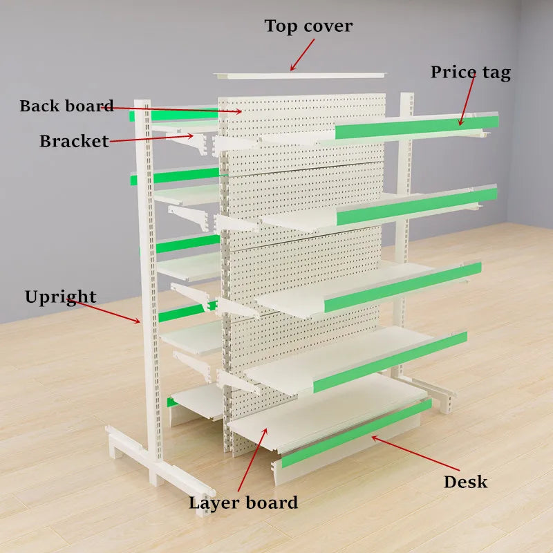Fashionable Grocery Supermarket Store Shelves Used Metal Supermarket Racks for Sale