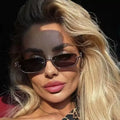 STY90308C Luxury Designer Custom Sun Glasses Trendy Silver Metal Half Frame Women Sunglasses Small Frame Square Brown Shades
