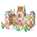 Wooden Architecture Master Building Blocks 20-Piece Children's Early Education Construction Toy Game Modern Buildings Splicing