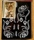 Arabic Omani Mandala Ramadan Bridal Mehndi Totem Flower Body Art Decorative Henna Stencils Temporary Paper Design for Painting