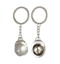 Creative 3D Metal Hard Hat Helmet Builder Construction Safety Hat Keychain Keyring Gift