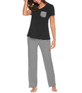 Women's Summer Casual Pajamas Sets Solid Color Modal Woven Two Piece Sleepwear