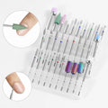 Professional Diamond Cuticle Remover Bits Kit 3/32" Electric Manicure Nail Drill Bits Set for Acrylic Gel Nails