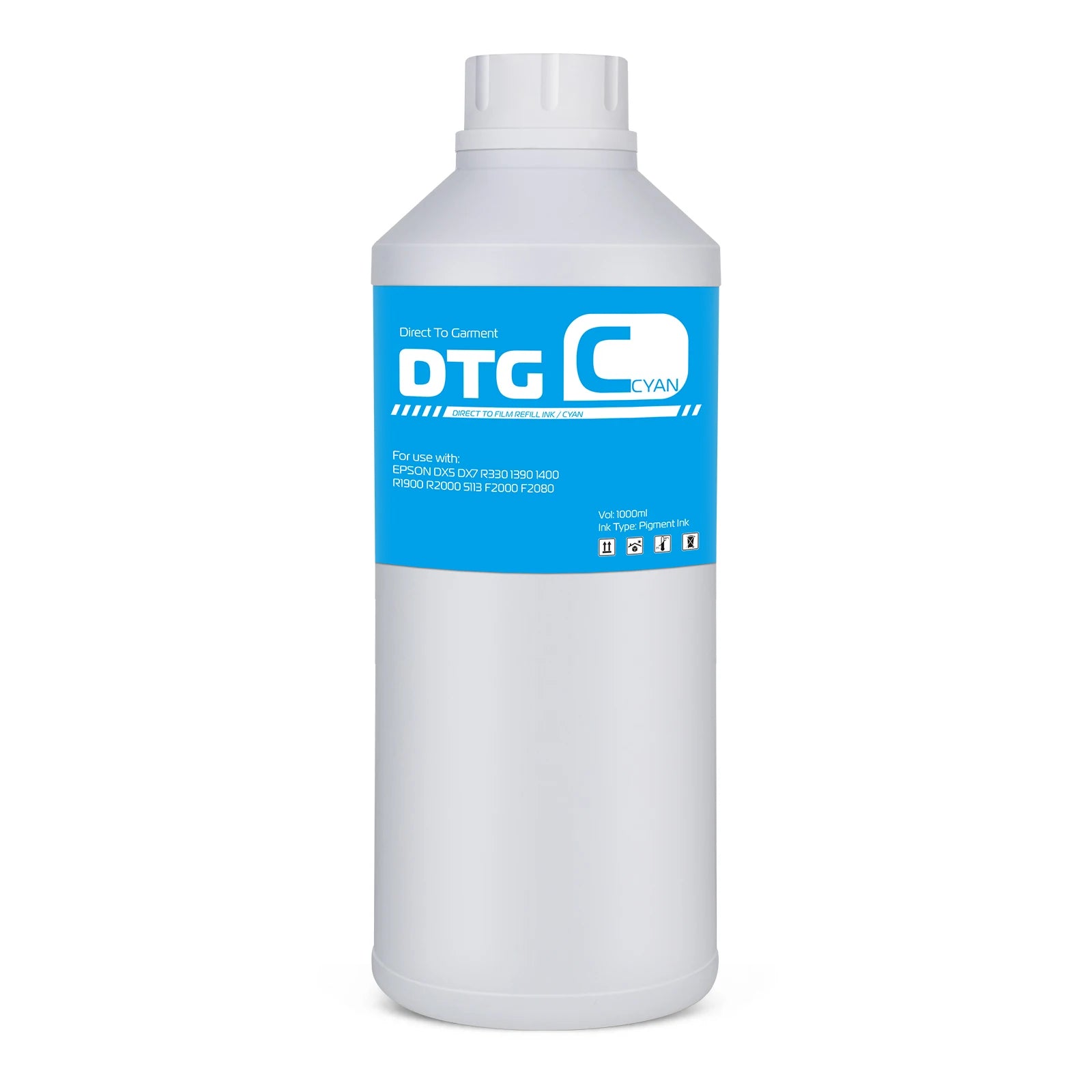 Xcellent Hot Sale 5 Colors Digital Cotton Pigment Bottle Ink DTG Inks for Epson/Anajet/Apex/Kornit/DTG Brand Textile Printers