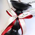 Custom Print Polyester Satin Printed Grosgrain Ribbon Bows Pre Made Ribbon Bow