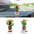 Solar Powered Dancing Swinging Cactus Dancer Toy Home Desk Car Decoration Gift