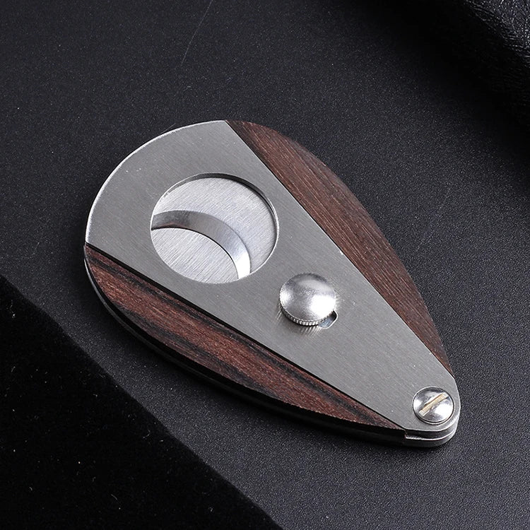 Luxury Dual Pocket Cigar Cutter Scissors with Custom Logo Portable Double Blade Metal Featured Products