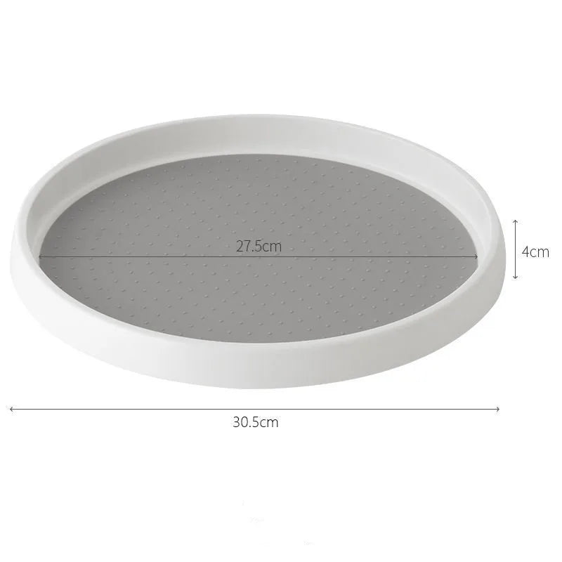 Non Skid Lazy Susan Turntable Organizer for Refrigerator Rotating Display Stand Turntable 360 Degree