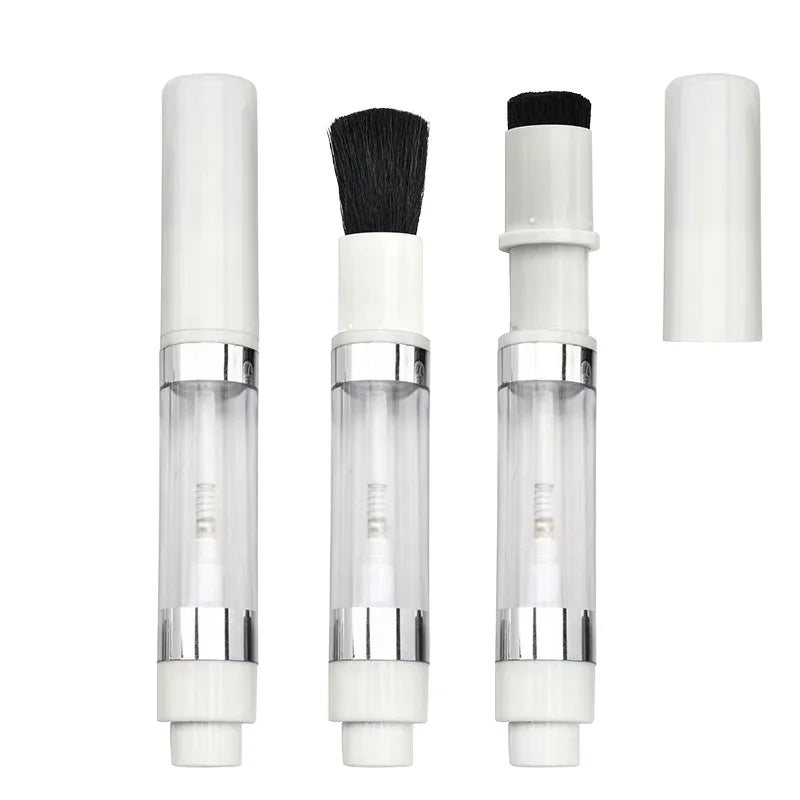 Powder Dispensing Brush Loose Powder Container With Brush Body Dispensing Makeup Brush