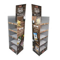 Modern Retail Supermarket Portable Foldable Corrugated Plastic Display Rack Coroplast Corrugated Box Stand Plastic Chips
