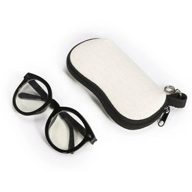 Hot Sale Durable Reusable Portable Linen Neoprene Zipper Eye Glasses Sun Glasses Case Sublimation