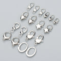 M893 10 Pcs/Lot DIY Jewelry Making Accessories  Wholesale Rhodium Plated Lobster Clasp Hooks Copper for Necklace Bracelet