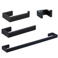 Stainless Steel 4-Piece Heated Bath Towel Bar Set with Chrome Finish Wall-Mounted Paper Holder for Home Office